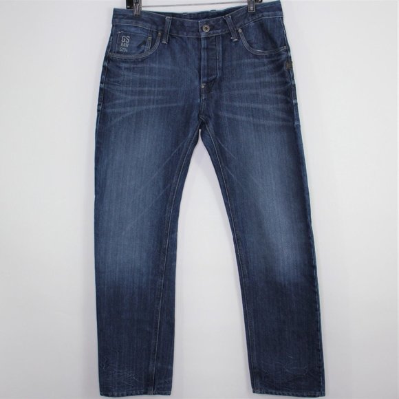 G-Star Other - G-Star Raw Mens 35 x 32 Attacc Low Straight Button Fly Jeans G925